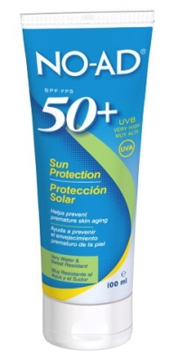 Foto van No-ad zonnebrand lotion sun tan spf50+ 100ml via drogist