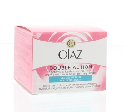 Foto van Olaz essential care double action gevoelige huid 50ml via drogist