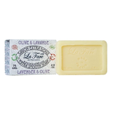 Foto van La fare 1789 soap extra smooth lavender oil 75g via drogist