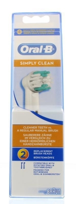 Oral-b opzetborstels base simply clean 2st  drogist