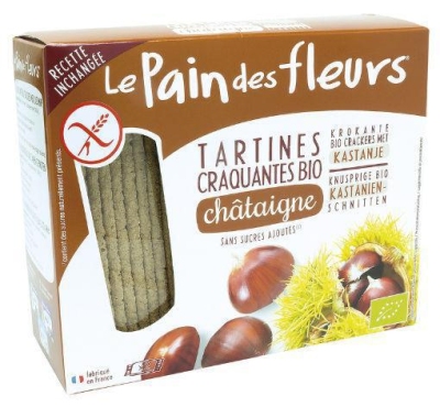 Foto van Le pain des fleurs tamme kastanje cracker 150g via drogist