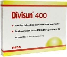Foto van Divisun vitamine d3 400ie 84tab via drogist