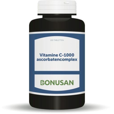 Foto van Bonusan vitamine c1000 mg ascorbaten 100tab via drogist
