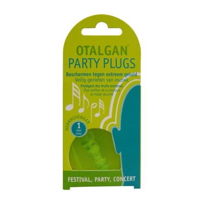 Foto van Otalgan party plugs 1paar via drogist