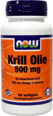 Foto van Now krill olie 60sft via drogist
