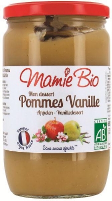 Foto van Mamie bio dessert appel-vanille 680g via drogist