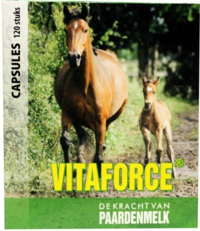 Foto van Vitaforce paardenmelk capsules 120cap via drogist
