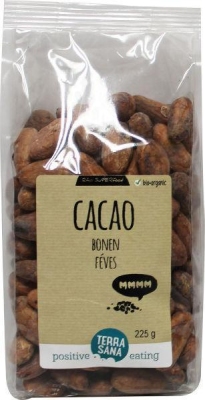 Foto van Terrasana raw cacao bonen 225g via drogist