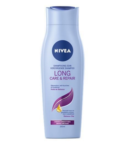 Foto van Nivea shampoo long repair 250ml via drogist