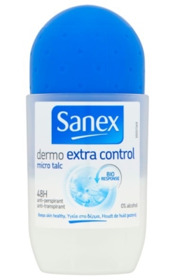 Foto van Sanex deoroller dermo extra control 50ml via drogist