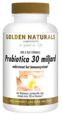 Golden naturals probiotica 30 miljard one a day 60cp  drogist