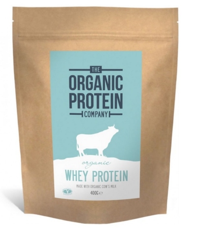 Foto van The organic protein company c whey proteine pdr 400gr via drogist