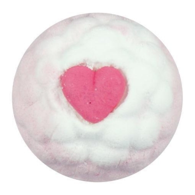 Foto van Treets bath ball cotton candy 170g via drogist