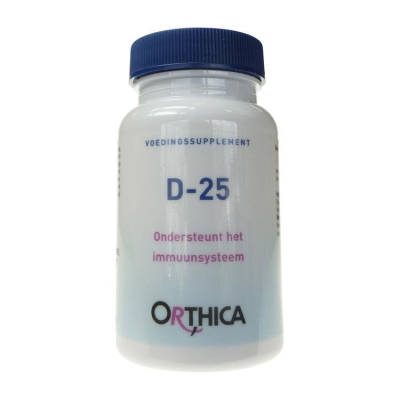 Foto van Orthica vitamine d-25 120tab via drogist