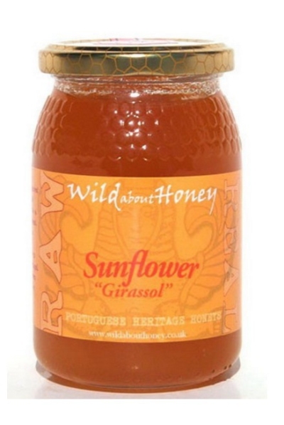 Foto van Wild about honey honey zonnebloem 500gr via drogist