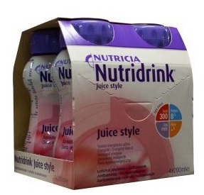 Nutridrink juice style aardbei 4x200  drogist