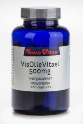 Foto van Nova vitae visolie vitael 500 mg 200 capsules via drogist