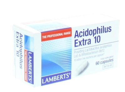Foto van Lamberts acidophilus extra 10 60vcap via drogist
