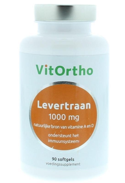 Vitortho levertraan 1000 mg 90sft  drogist
