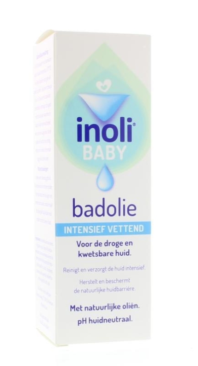 Foto van Inoli badolie baby intensief vettend 100ml via drogist