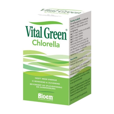 Foto van Bloem chlorella vital green 1000tb via drogist