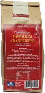 Hanoju cranberries paper bag 500g  drogist