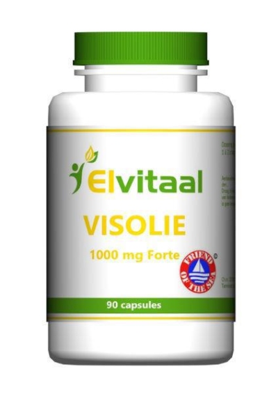 Foto van Elvitaal visolie 1000 mg forte 90ca via drogist
