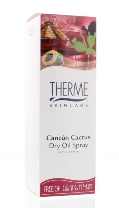 Foto van Therme dry oil spray cancun cactus 125ml via drogist