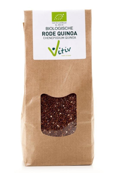 Foto van Vitiv quinoa rood 400g via drogist