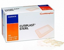 Foto van Cutiplast wondpleisters steriel 7,2cmx5cm 100 stuks via drogist