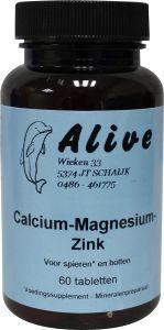 Alive calcium magnesium zink 60tab  drogist