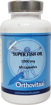 Foto van Orthovitaal super fish oil epa & dha 1000mg 60cap via drogist