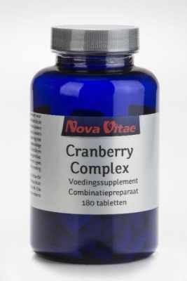 Foto van Nova vitae cranberry d-mannose complex 180tb via drogist