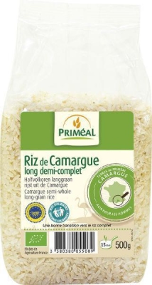 Foto van Primeal halfvolkoren langgraan rijst camargue 500g via drogist