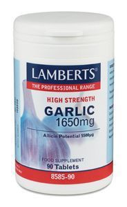 Foto van Lamberts knoflook (garlic) 1650 mg 90tab via drogist