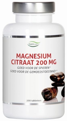 Foto van Nutrivian magnesium citraat 200 mg 200tab via drogist