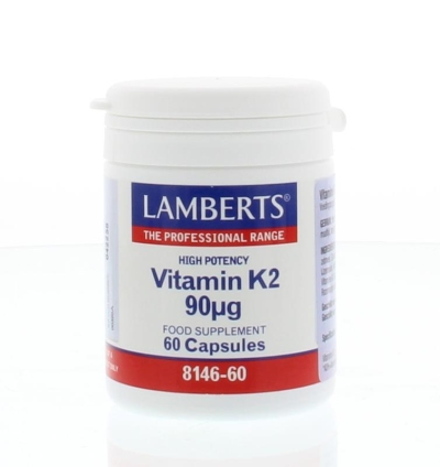Foto van Lamberts vitamine k2 90 mcg 60ca via drogist