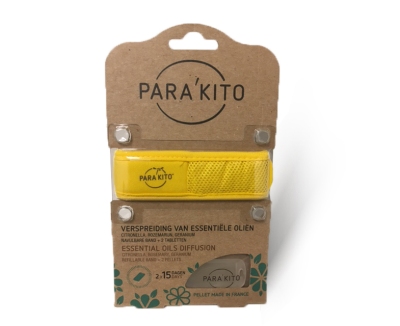 Parakito armband geel met 2 tabletten 1st  drogist