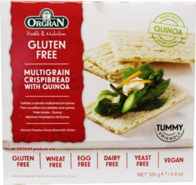 Foto van Orgran crispybread quinoa 125g via drogist