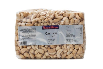 Foto van Nova vitae cashewnoten ongebrand raw 1000g via drogist
