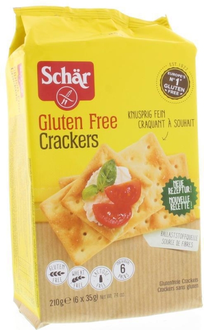 Foto van Schär crackers 210g via drogist