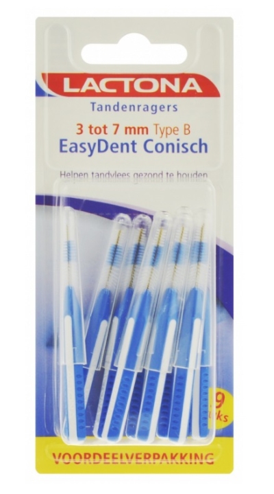 Lactona tandenragers easydent b 3 - 7 mm met houdertje 9st  drogist
