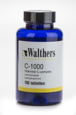 Foto van Walthers vitamine c 1000 mg bioflav/rozenbottel 100tab via drogist