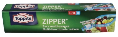 Foto van Toppits zipper 1 liter 12st via drogist