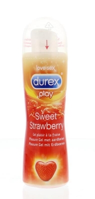 Foto van Durex glijmiddel play strawberry 50ml via drogist