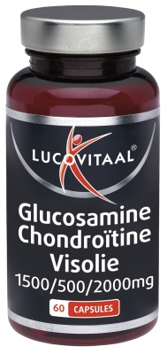 Foto van Lucovitaal glucosamine chondroitine visolie 60 capsules via drogist