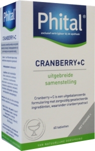 Foto van Phital cranberry & vitamine c 60tab via drogist