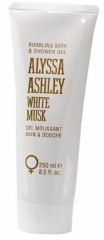 Foto van Alyssa ashley bath & shower gel white musk 250ml via drogist