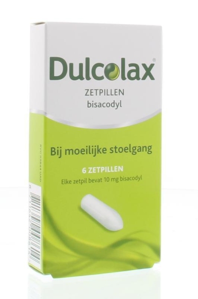 Foto van Dulcolax laxeer zetpil 10 mg 6zp via drogist