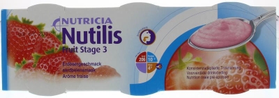Foto van Nutricia nutilis fruit stage 3 aardbei 12 x 12 x 3x150g via drogist